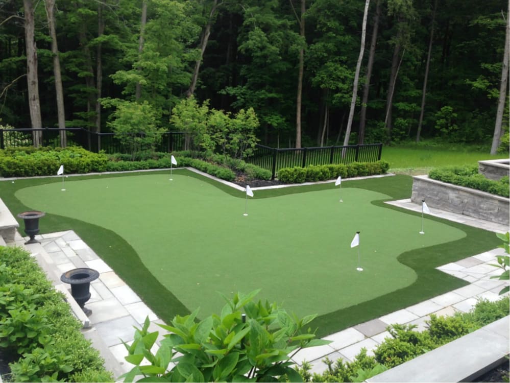 golf green in King City backyard