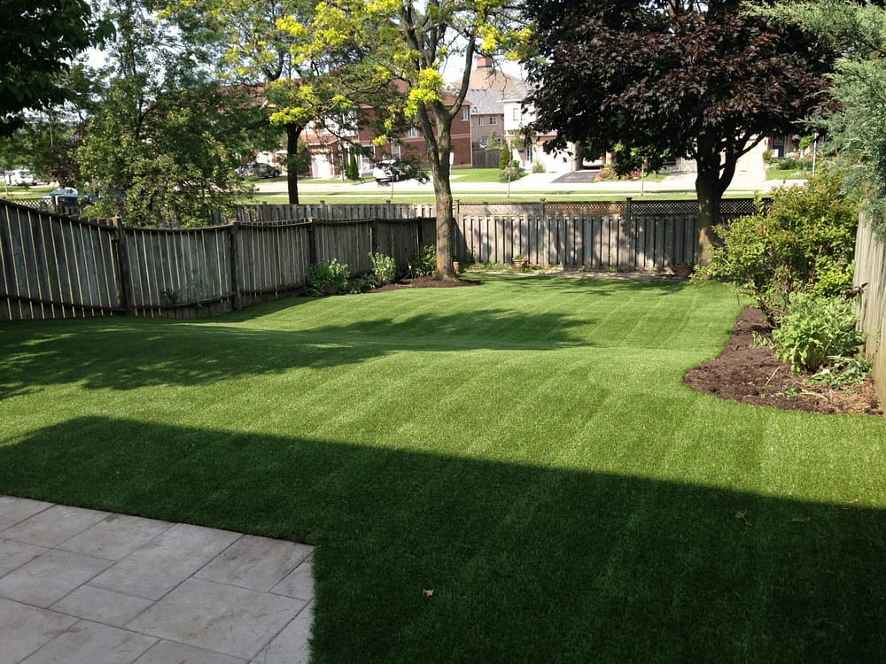 Larger backyards artificial grass will save time & money