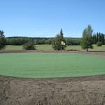 new artificial golf turf putting green