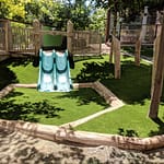 Playground designed within the context of the landscape. Beautiful