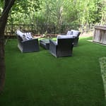 Get the patio chairs out on synthetic turf