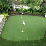 3 hole synthetic green nicely shaped