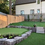 4-hole Mississauga artificial gold green