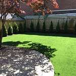 Presenting a very formal look bordered with emerald cedars