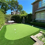 Perfect shaped 4 hole green with nice right to left putts
