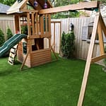 Kids play-sets and no worry grass