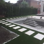 Artificial grass makes this Toronto backyard immaculate to match landscape