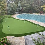 slight elevations for true mimicking of putting practice