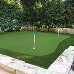 nice 4-hole slightly elevated with armour stone