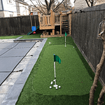 swimming pool kids place and golf green