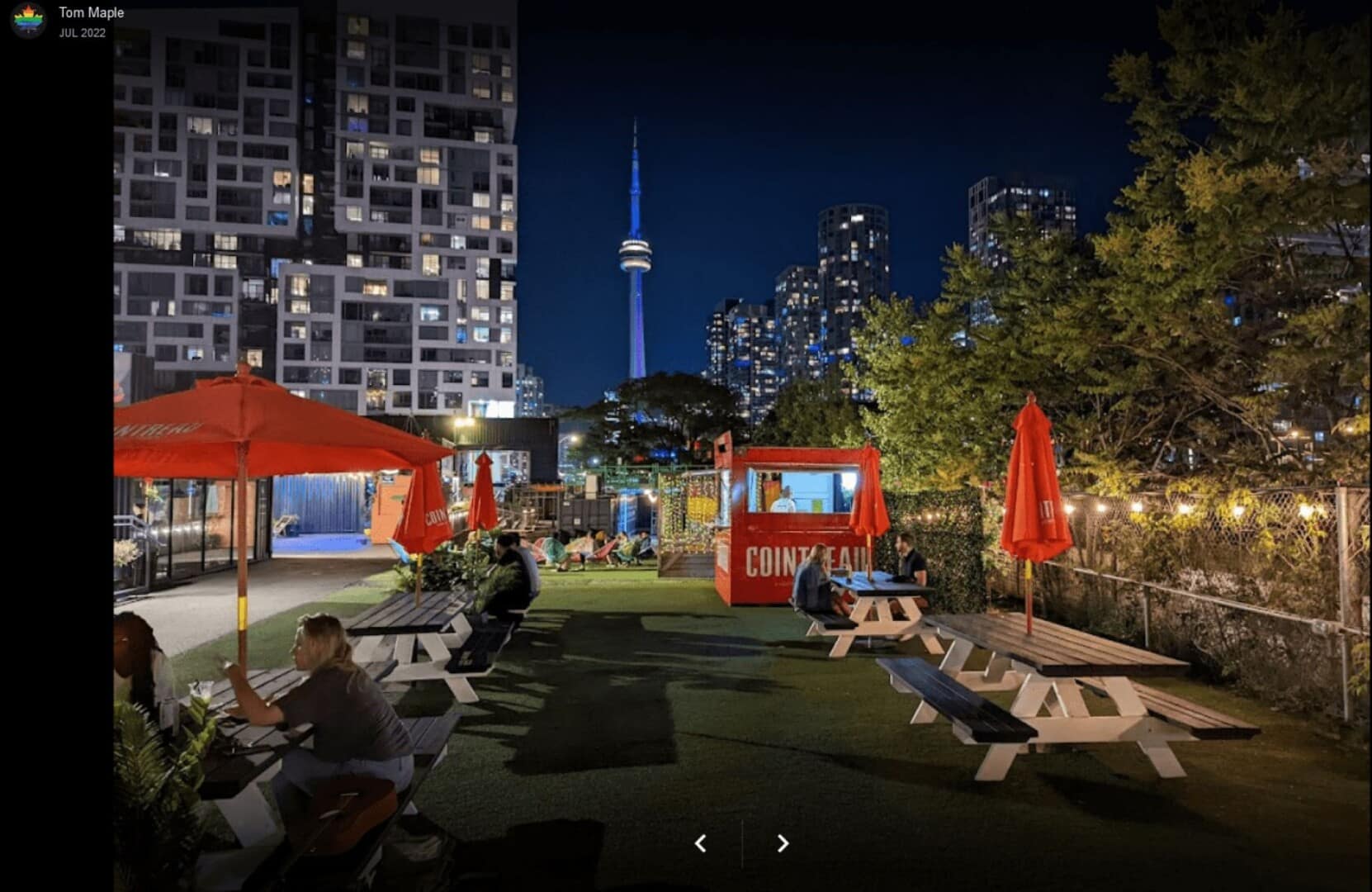 Downtown Toronto scene at Stack Market on Design Turf Grass