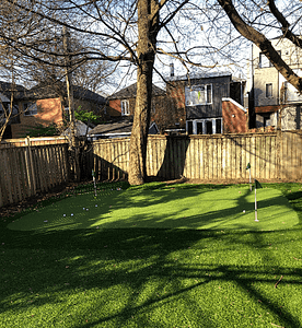 3 hole with landscape grass