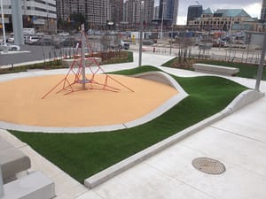 Award winning artificial grass installation for Toronto playground