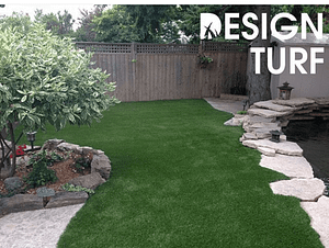 No more mowing around the pond. Easy!