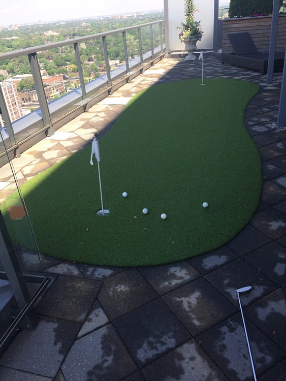 Overlooking Toronto while golfing
