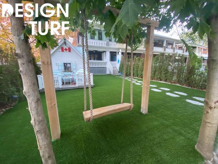 Optimum Play provides a beautiful soft texture for residential backyards