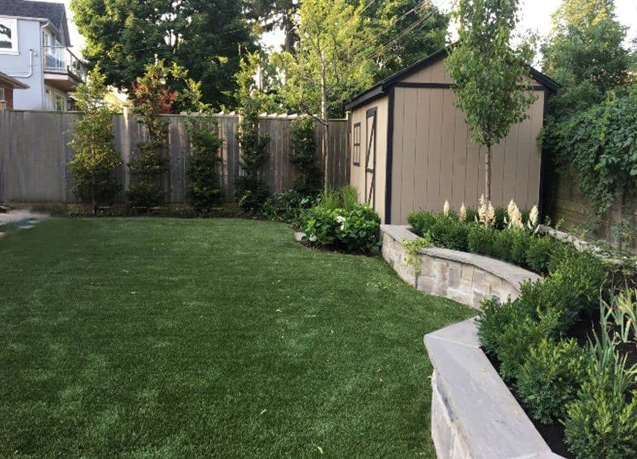 Natural Stone walls, garden plantings